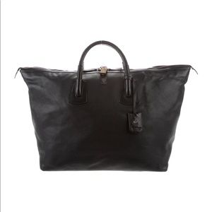Gucci leather weekender duffel Bag